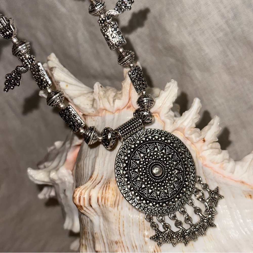 Sale * Vintage Handcrafted Aztec inspired necklace